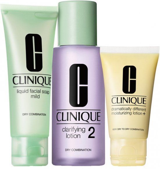 Clinique 3-Step Introduction Kit Skin Type 2 Combined Dry Skin - 3 pcs