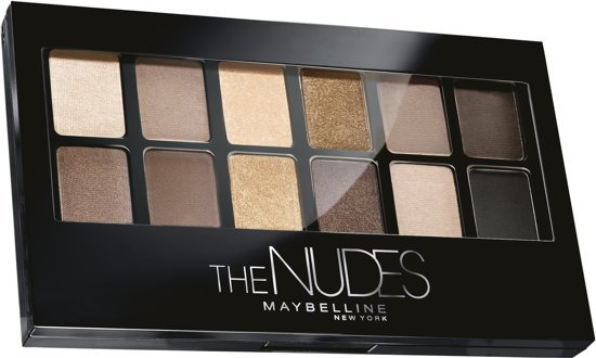 Maybelline The Blushed Nudes Eyeshadow Palette - 12 Nude Brown Shades