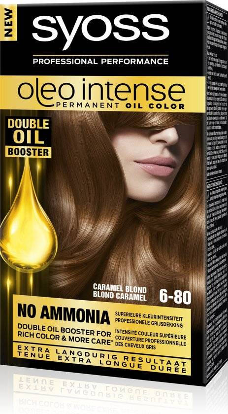 SYOSS Color Oleo Intense 6-80 Caramel Blond Haarverf - 1 stuk Onlinevoordeelshop