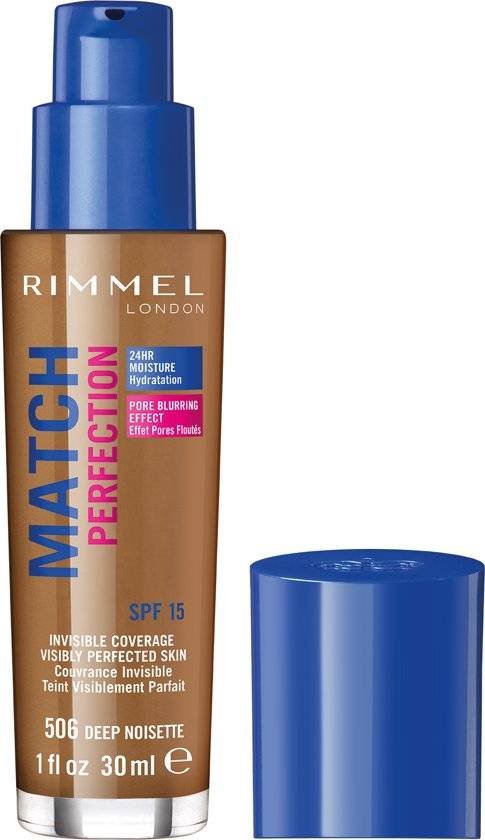 Rimmel London Match Perfection Foundation - 506 Deep Noisette