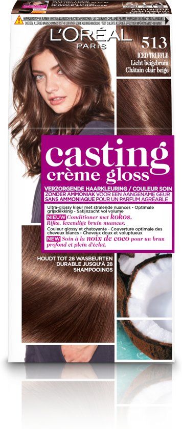 L’Oréal Paris Casting Crème Gloss Haarverf - 513 Licht Beigebruin