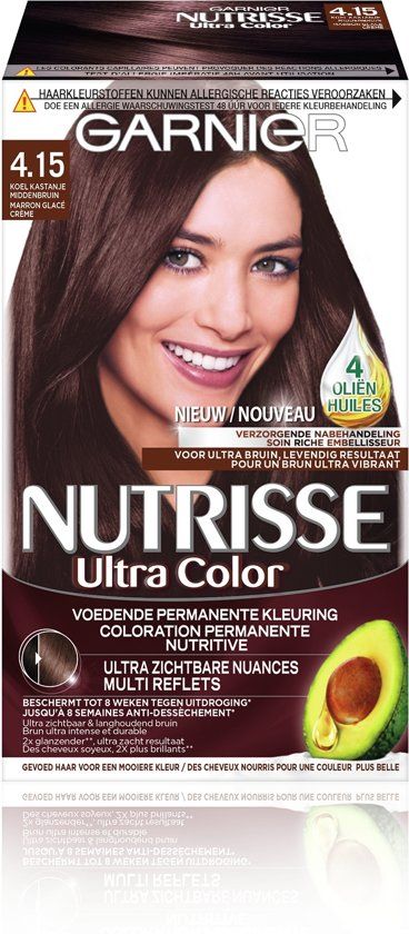 Garnier Nutrisse Ultra Color 4.15 - Chestnut Brown - Hair Dye