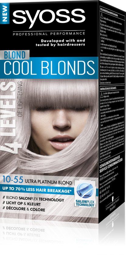 SYOSS Color Blond Cool Blonds 10-55 Teinture pour cheveux blonds ultra platine - 1 pièce