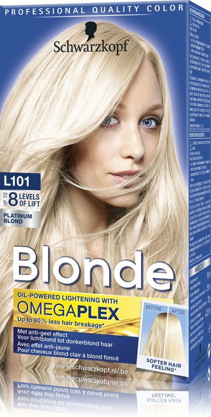 Blonde Platinum Blond L101 Haarverf - 1 stuk