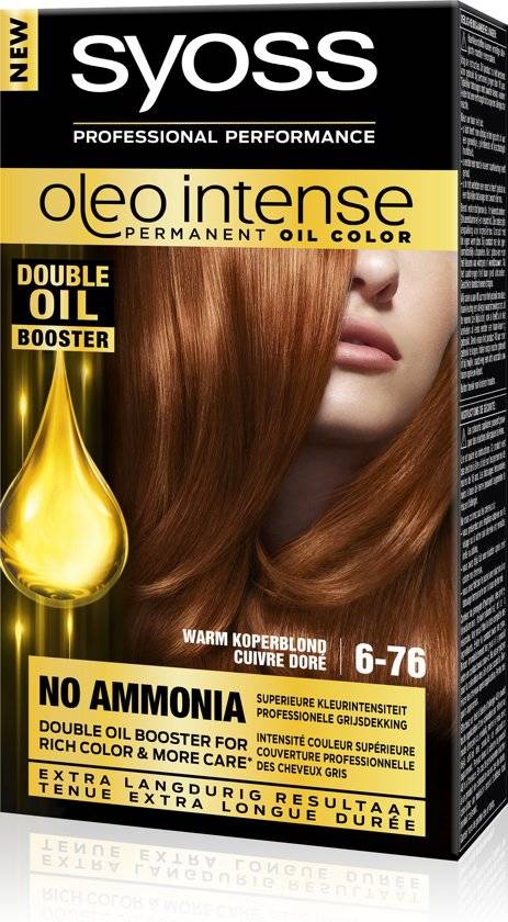 SYOSS Color Oleo Intense 6-76 Teinture pour les cheveux Blond Cuivré Chaud - 1 pièce