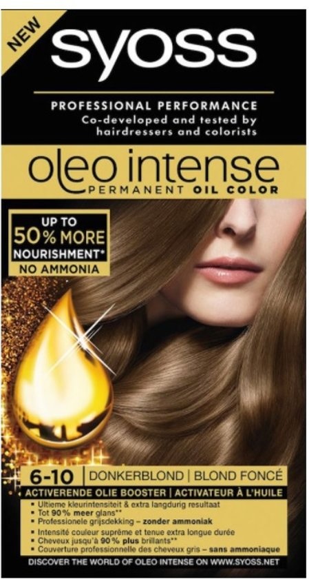 SYOSS Color Oleo Intense 6-10 Coloration Cheveux Blond Foncé