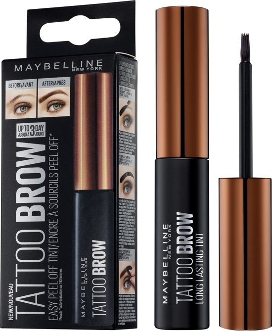 Amazon.com : Maybelline Tattoo Studio Brow Styling Gel, Waterproof Eyebrow  Make Up, Brow Tint for Up to 36HR Wear, Deep Brown, 1 Count : Beauty &  Personal Care