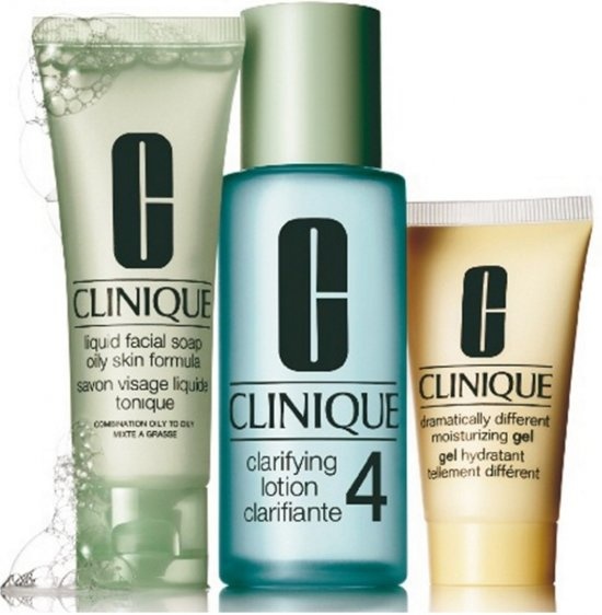 Clinique 3 Step Creates Great Skin Introductie Kit Huidtype 4 - Voor de vette huid - 3 stuks