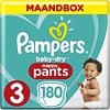 Pampers Baby-Dry Pants - taille 3 (6-11kg) - boîte mensuelle 180 pcs