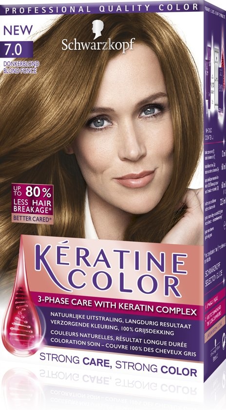 Schwarzkopf Keratin Color 7 0 Dark Blond Hair Dye Onlinevoordeelshop