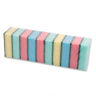 SANDING SPONGE 'SMALL' assorted color 10 pieces