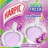 Harpic Nettoyant WC bloc WC Nature Fresh Lavande & Sauge 2 x 40 gr