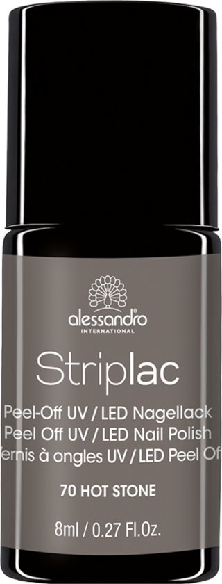 Striplac - 70/170 Hot Stone - Gray - Gel nail polish