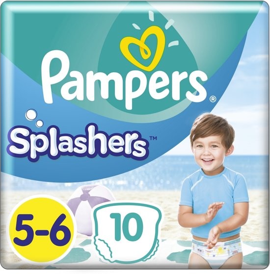 Splashers Size 5-6 - 10 Pieces - Disposable Swim Diapers