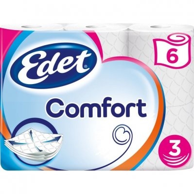 Komfort 3-lagiges Toilettenpapier 6 Rollen