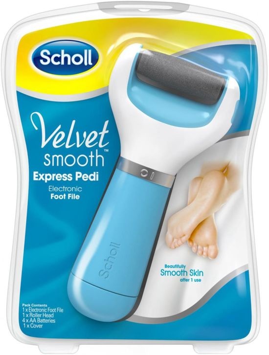 Velvet Smooth Electronic Foot File Blue - 1 piece
