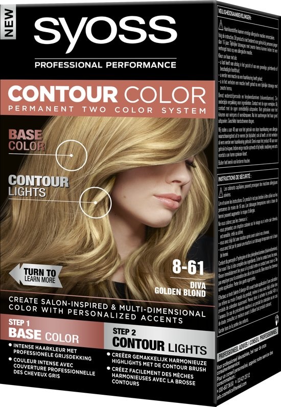 Syoss Contour Color 8 61 Diva Golden Blond 50 Ml Hair Dye Onlinevoordeelshop