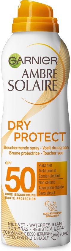 Ambre Solaire Dry Protect Vernevelde Mist Spray SPF 50 - 200ml