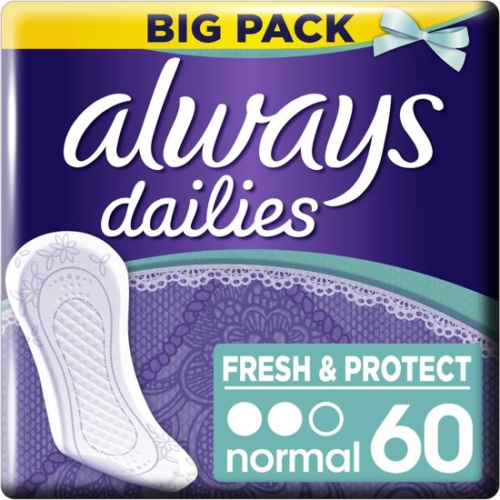 Buy Always Dailies Fresh & Protect Panty Liners, Normal, Fragrance