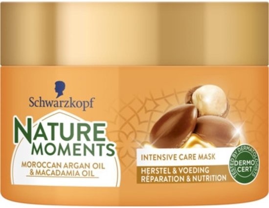 Nature Moments Intensive Care Mask Morrocan Argan Oil & Macadamia Oil 250ml