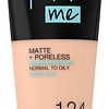 Fit Me Matte & Poreless Foundation - 124 Soft Sand - 30 ml