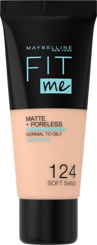 Fond de teint Fit Me Mat & Poreless - 124 Soft Sand - 30 ml