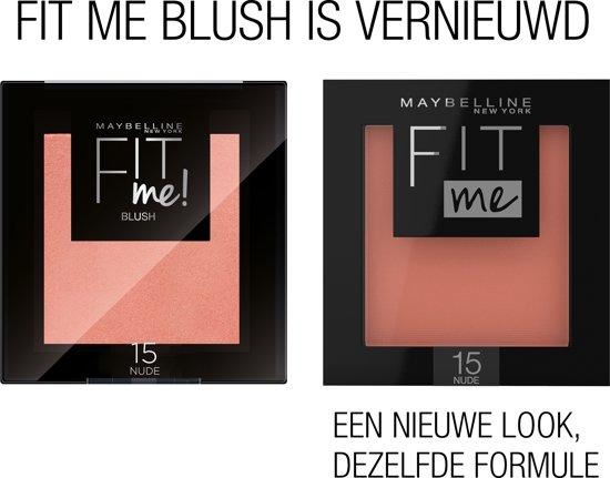 Maybelline Fit Me Blush - 15 Nude - Oranje - Natuurlijk Ogende Rouge - 4,5 gr