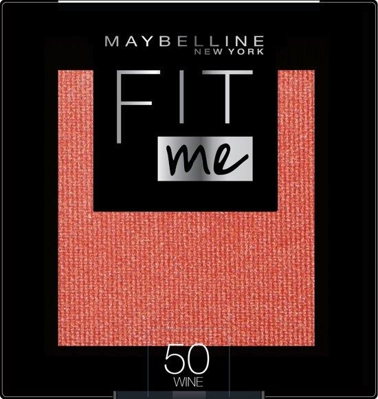 Maybelline Fit Me Blush - 50 Wine - Rood - Natuurlijk Ogende Rouge - 4,5 gr