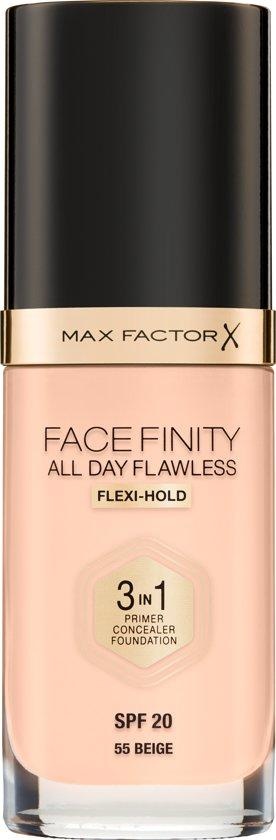 Max Factor Facefinity Fond de Teint Liquide 3-en-1 Impeccable All Day - 055 Beige