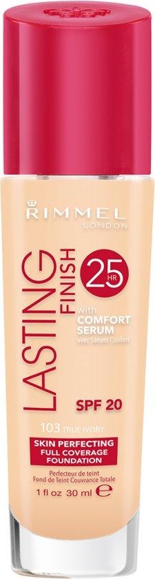 Fond de teint Rimmel London Lasting Finish - 103 True Ivory