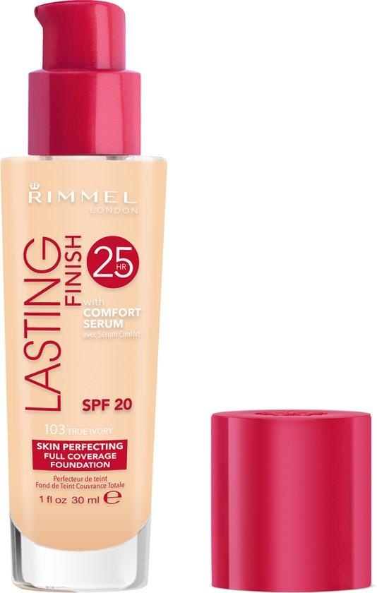 Fond de teint Rimmel London Lasting Finish - 103 True Ivory