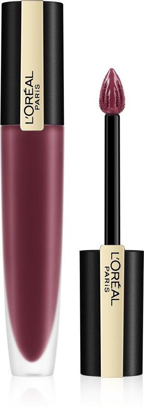 L'Oréal Paris Rouge Signature Lipstick - 103 I Enjoy - Dark Red - Matte Liquid Lipstick