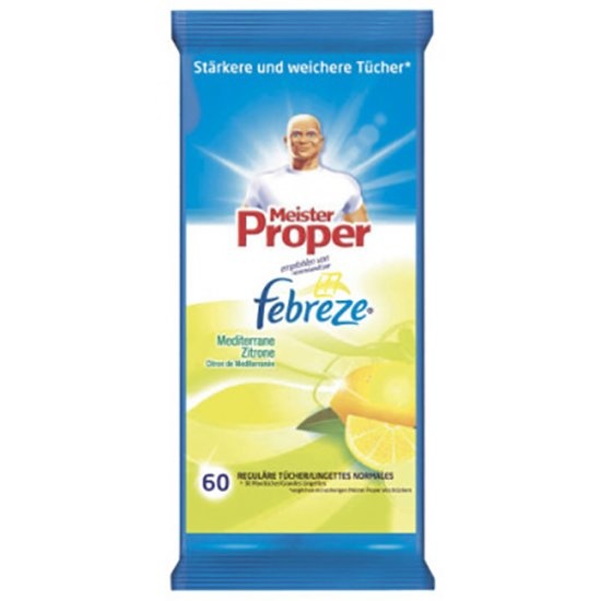 Mr Proper poetsdoeken citrusgeur - 60 stuks - Wet wipes