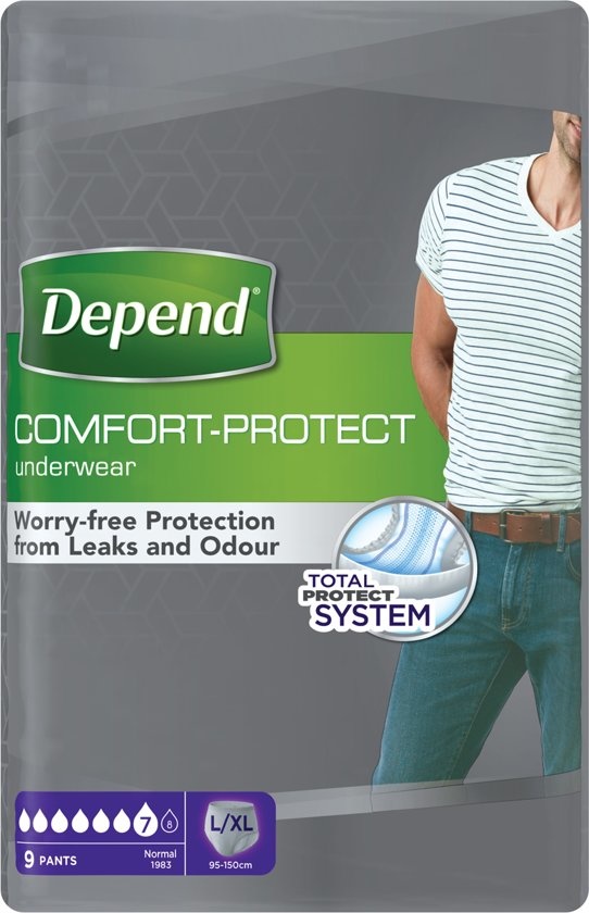 Depend Pants L/XL Incontinentie - 9 stuks - Incontinentiebroekjes