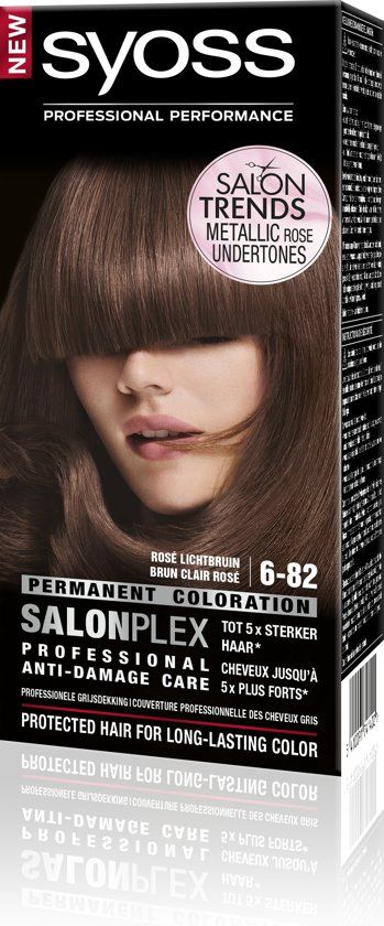 Color baseline 6-82 Rose Lichtbruin/Brun Clair Rose Haarverf - Verpakking beschadigd -