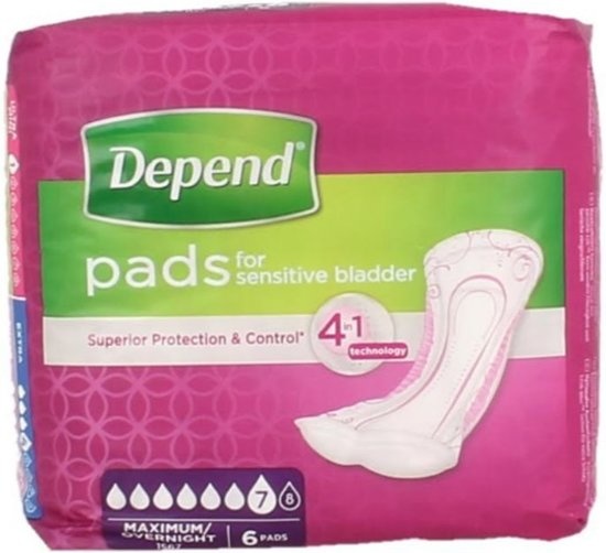 Bandage d'incontinence maximum - 6 pièces