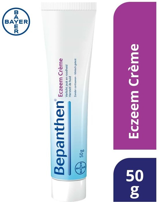 Bepanthen Eczema Cream soulage les démangeaisons et les rougeurs dans l'eczéma léger à modéré, 50 gr