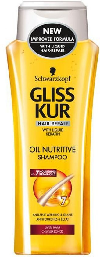 in stand houden Sinis Onverenigbaar Gliss Kur hair repair Shampoo - Oil Nutritive - - Onlinevoordeelshop