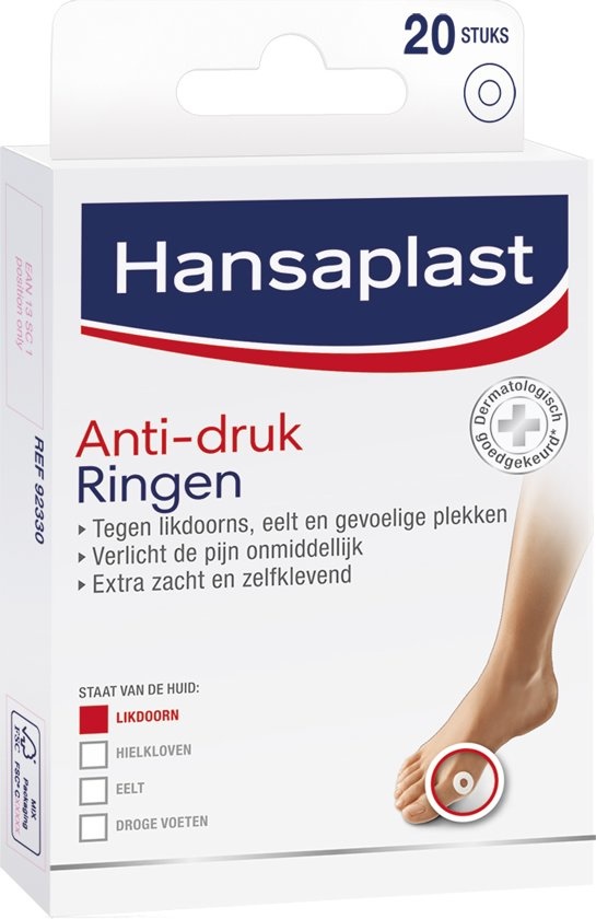 Hansaplast Anti-drukringen voor Likdoorns - 20 stuks