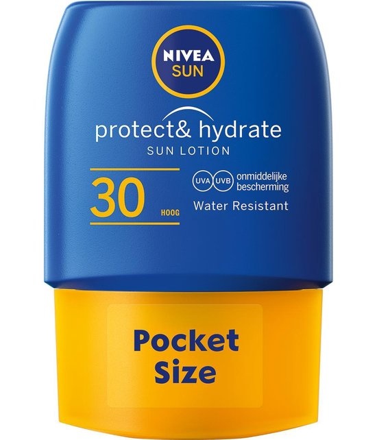 NIVEA SUN Sunscreen - Sonnenmilch im Taschenformat - Lichtschutzfaktor 30 - 50 ml