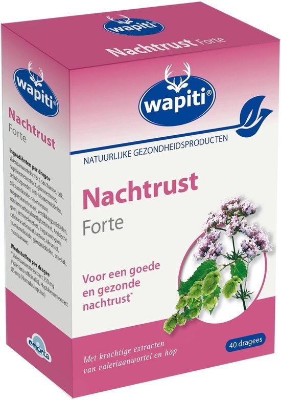 Wapiti Nachtrust Forte - 40 Tabletten - Voedingssupplement