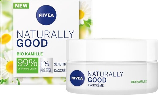 Nivea - Naturally Good Day Cream empfindliche Haut - 50 ml - mit Bio-Kamille