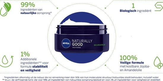 Nivea - Naturally Good Dagcrème gevoelige huid - 50 ml - met bio kamille