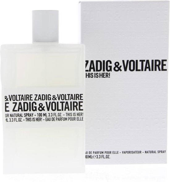 Zadig & Voltaire - This is Her! 100ml - Eau de Parfum - Damesparfum