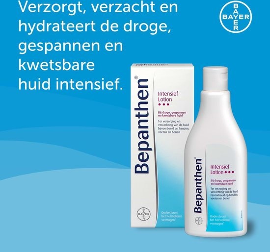 Bepanthen Lotion Intensive pour peaux sèches et fragiles, 200 ml