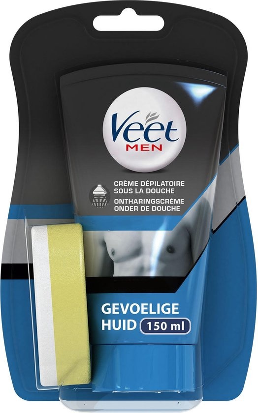 Veet Enthaarungscreme - Haut Onlinevoordeelshop - empfindliche Beschädigte 150 Dusche der - ml Mann - - unter - Verpackung