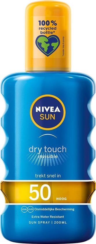 NIVEA SUN Sonnenschutz - Schützen und erfrischen Sie transparentes Sonnenspray - Lichtschutzfaktor 50 - 200 ml