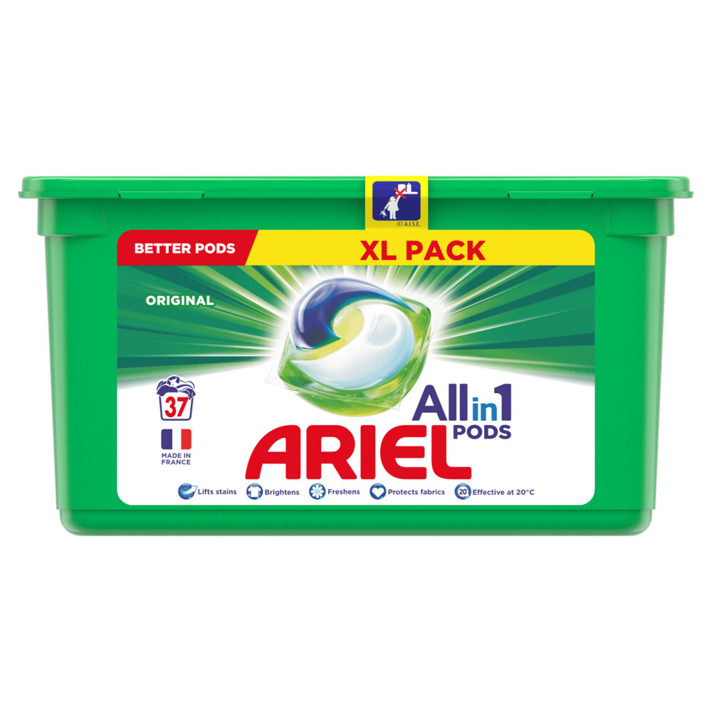 Ariel Detergent 3in1 Pods Regular 37 pièces