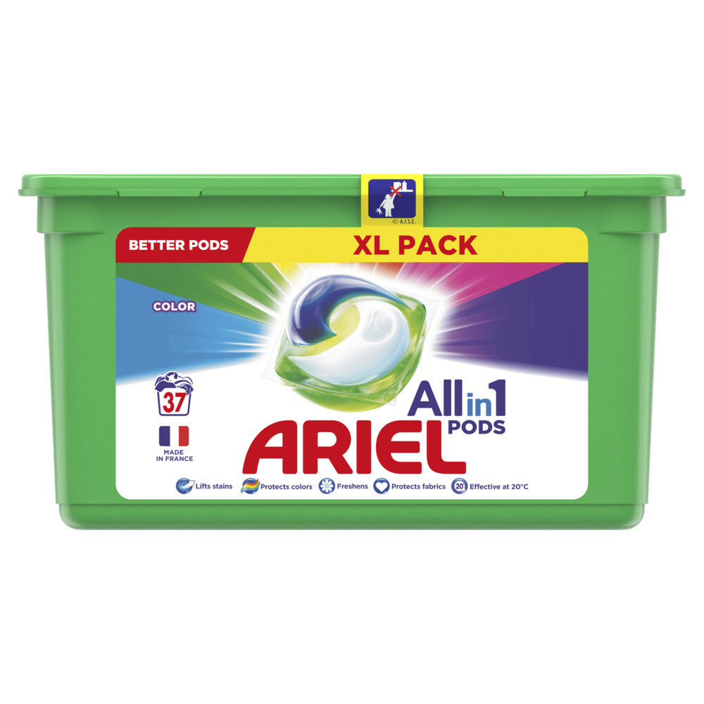 Ariel Detergent 3in1 Pods Color 37 pieces