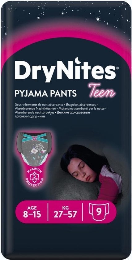 DryNites® 8-15 Mädchen 9 Stück